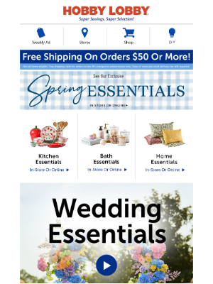 Hobby Lobby - Wedding Essentials