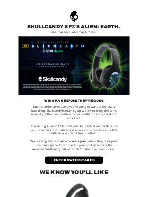 Skullcandy Inc. - 👽 Limited-Edition Crusher EVOs, Reimagined for Survival