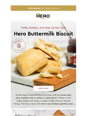 Hero Bread - 🎉 Just In: Hero Buttermilk Biscuits 🧈