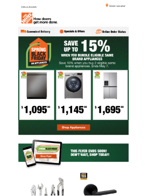 The Home Depot (Canada) - Hey Michael, It's the Final Days to Save on Appliances