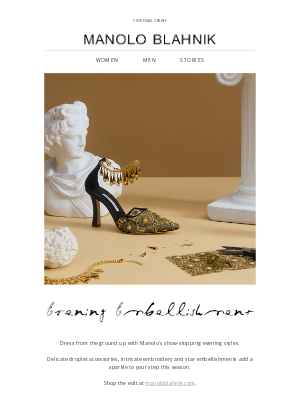 Manolo Blahnik - Evening Embellishment | Shop the Edit