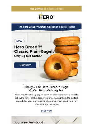 Hero Bread - 🥯 NEW: Hero Bread™ Classic Plain Bagels Have Rolled In!