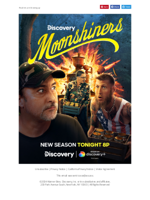 Discovery Channel - Moonshiners New Season Starts Tonight 8p on Discovery!