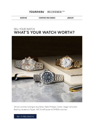 Tourneau - Looking to Sell Your Watch?