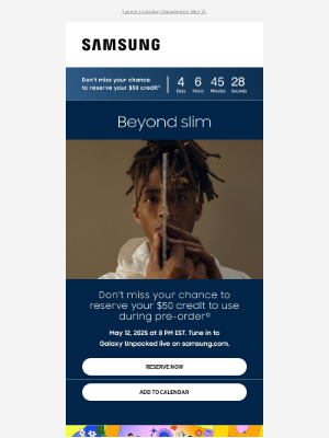 Samsung - ⏰ Geneva, reserve your $50 credit now, the 