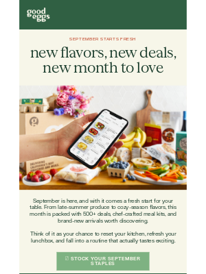 Good Eggs - ✨ What’s new this September? Deals, drops, and dinners to love