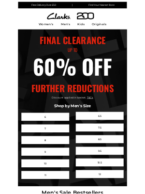 Clarks Shoes (United Kingdom) - FURTHER REDUCTIONS: Save up to 60% off
