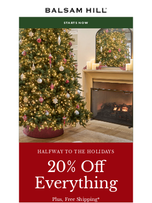 Balsam Hill - Starts Now: 20% Off Everything