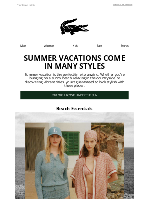 Lacoste - Outfits to Elevate Your Summer Travels