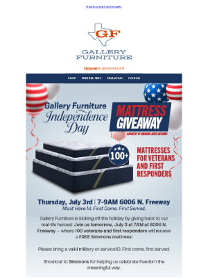 A Mattress, A Mission, A Grateful Heart