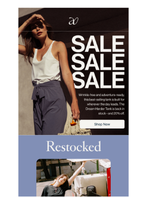ADAY - RESTOCKED—And On Sale