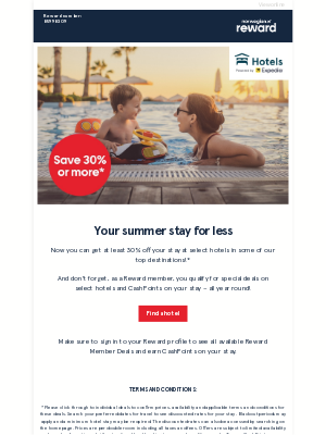 Save 30% or more on summer hotels 😎
