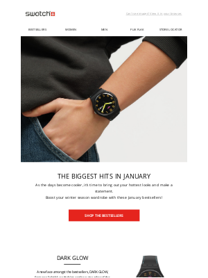 Swatch - The hottest styles in January