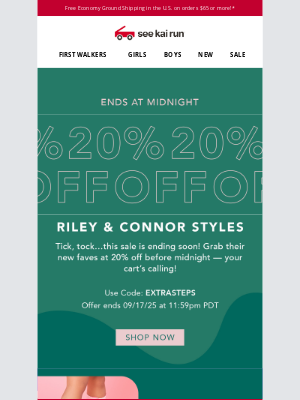 See Kai Run - Tick Tock! Shop the Sale Before Time Runs Out!