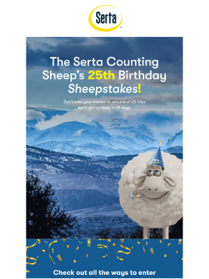 Serta - Last chance to enter in our Sheepstakes!