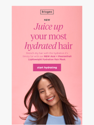 Briogeo Hair Care - Is your hair feeling thirsty? 🚰