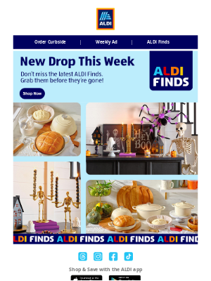 ALDI - New #ALDIFinds are here. Run. Don't walk.