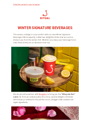 Ritual Coffee Roasters - New Drinks on the Menu!