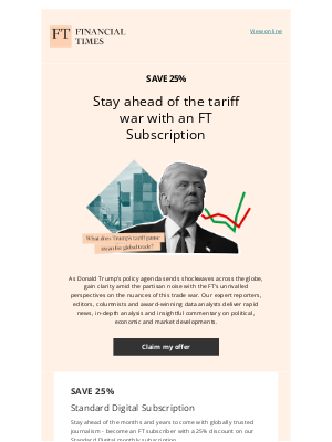 Financial Times - Get the clarity you need with an FT Subscription