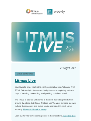 📣 Announcing Litmus Live, ESP migrations, and more