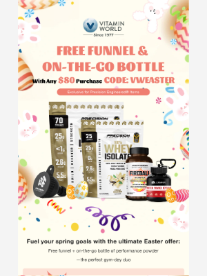 Vitamin World - Skip the Chocolate,  🐣 Grab Your Free Gift & Fuel Up!