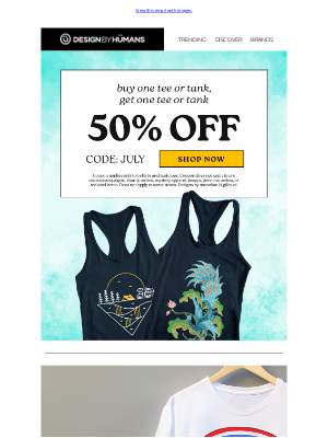 DesignByHumans - Hello, Apple Pie! 50% Off Tees & Tanks! 🥧