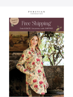 Peruvian Connection - Autumn’s most romantic prints 💐 (+ free shipping!)
