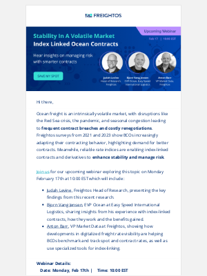 Freightos - Join Our Webinar: Strategies for Stable Ocean Contracts