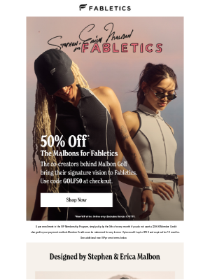 Fabletics - Tap In: The Malbons for Fabletics is Live (& 50% Off)
