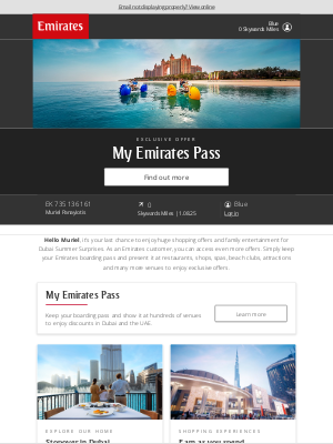 Emirates Holidays (Australia) - Enjoy big discounts in Dubai this season