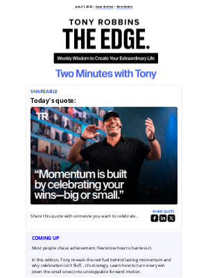 Tony Robbins - The feedback loop that fuels Tony’s fire 