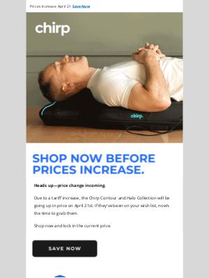 Chirp - Get Relief Before Prices Increase