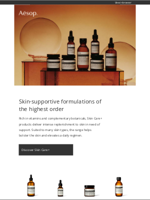 Aesop - Skin Care+: an introduction