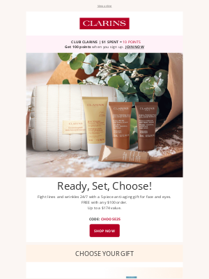 Clarins (Canada) - Pick Your Free Anti-Aging Gift! 🎁