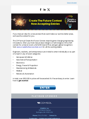 COMSOL - Your Innovation Could Be the Next Game-Changer