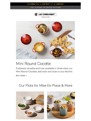 Le Creuset - New Sizes for Our Popular Mini Round Cocotte