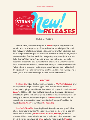 strandbookstore - Just Arrived at Strand: New Xenobe Purvis, Tochi Eze, and more!