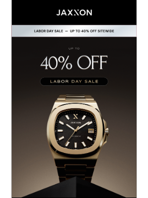 JAXXON - Up to 40% OFF | The Labor Day Sale is LIVE