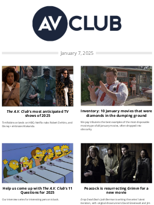 The A.V. Club - The most anticipated TV shows of 2025