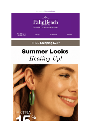 PalmBeach Jewelry - Enjoy 15% OFF Trending Jade Looks!🔆