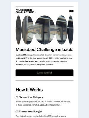 Musicbed - Musicbed Challenge is BACK for Round 2!