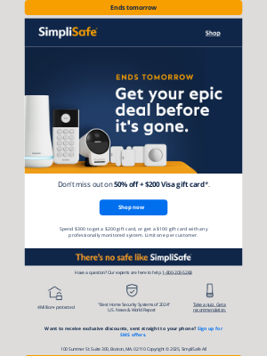SimpliSafe - Miss this deal? Not today.