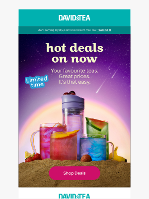 DAVIDsTEA - 🔥 Piping hot deals at ice cold prices ❄️