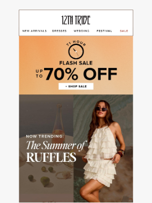 12th Tribe - Trending now: vacation ruffles + hot girl summer