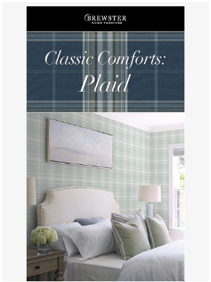 Brewster Home Fashions - Classic Comforts: Plaid