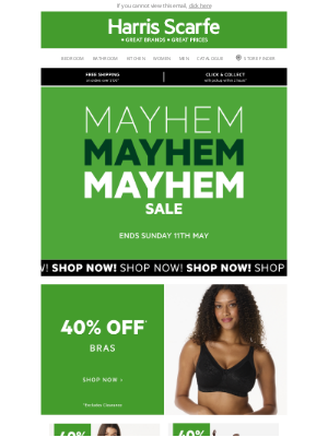 Harris Scarfe (Australia) - Mayhem Sale Has Officially Begun!