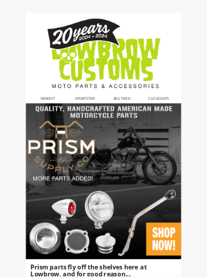 Lowbrow Customs - THIRTY New Parts 🙌 from Prism Supply Co. @ Lowbrow