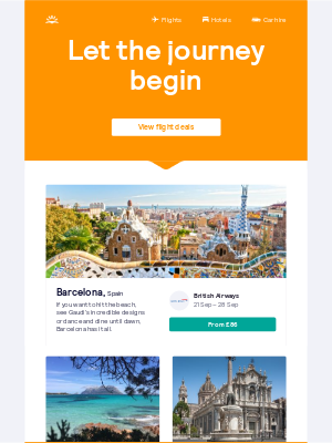 Skyscanner (UK) - London Heathrow to Barcelona from £86