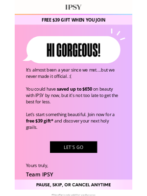 ipsy - Anyone there? 👋