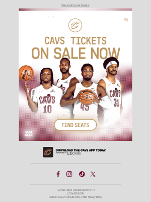 Cleveland Cavaliers - 🚨 Single Game Tickets Are On Sale NOW!
